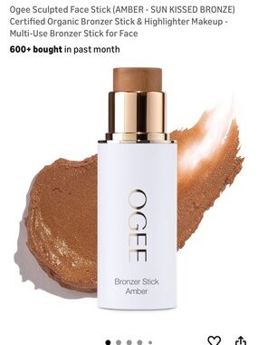 OGEE Amber Sculpted Face Bronzer Stick - Sun Kissed Bronze